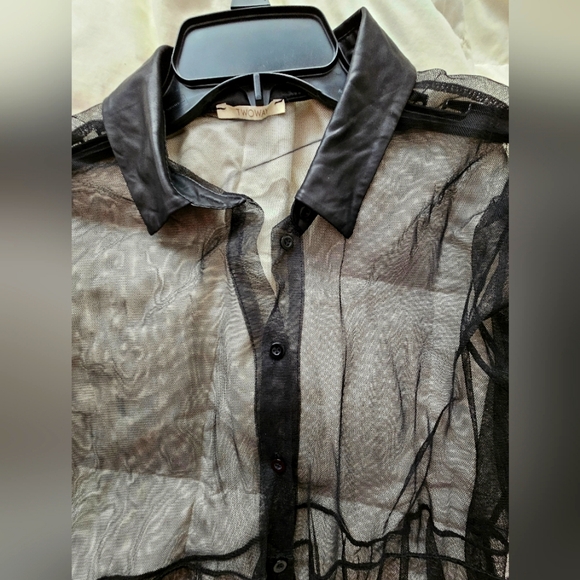 Black tulle cover-up M - Picture 4 of 6